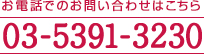 お電話でのお問い合わせはこちら　03-5391-3230