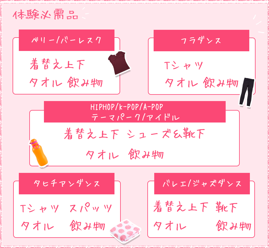 体験必需品
